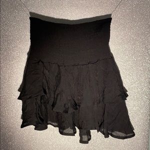SHIEN - Black Ruffle Skirt